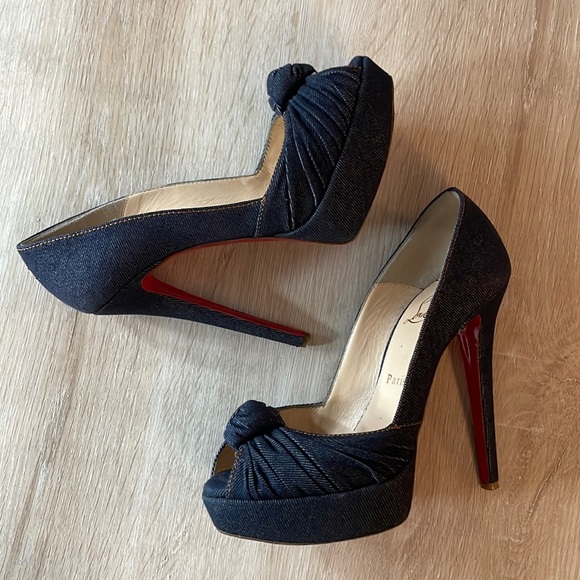 Louboutin Greissimo 140MM Denim - 36.5 - Picture 8 of 10
